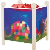 Trousselier ELMER L'ELEPHANT-Veilleuse Lanterne Magique H19cm Blanc