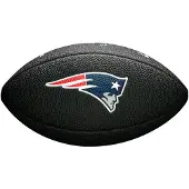 Wilson Mini ballon de Football Américain Soft touch NFL team logo New England Patriots Noir