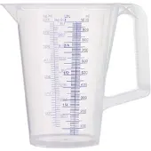Pressol Gobelet gradué 1 l bleu graduation imprimée polypropylène, Verre mesureur, Bleu, Transparent