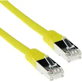ACT Patchcord SSTP Catégorie 6 PIMF - Jaune 1.00M 1m Câble réseau jaune (FB9801)