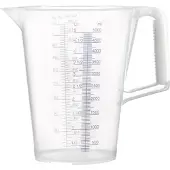 Pressol Gobelet gradué 5 l bleu échelle imprimée polypropylène, Verre mesureur, Transparent, Bleu