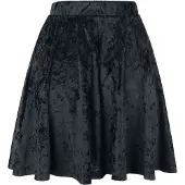 Forplay Jupe courte Gothic de - Jupe En Velours - S - XXL - pour Femme - noir - Taille XL