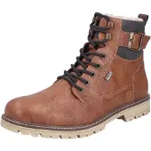 Rieker Bottines à lacets marron / cognac / gris foncé