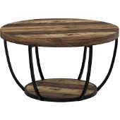 Vicco Table basse Arvina Chêne rustique 80x80cm, Model 56649