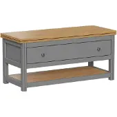 Vicco Table basse Vikla anthracite/chêne 100x40cm avec plateau de table rabattable, Model 56370