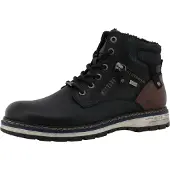 Mustang Bottines à lacets 'Mariko' brun foncé / noir