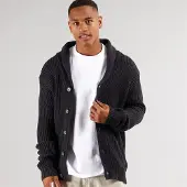 Brave Soul Cardigans Arkram Homme Bleu Marine