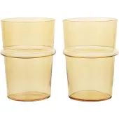 Ferm Living Boya High Verres - Ensemble de 2 Yellow