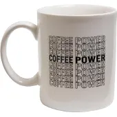 Mr. Tee Tee Coffee Power Cup blanc - UNI