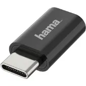 Hama 00200310 changeur de genre de câble Micro USB USB-C Noir