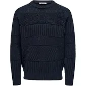 Only & Sons Pull-over 'ONSALKAN' bleu marine