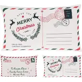 Koopmann Coussin décoratif pour la maison et l'intérieur, décorations de Noël, modèle enveloppe, 50x30 cm, multicolore