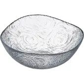 Hermia Linden Glass Bowl Set 6 Pieces, Saladier + bol, Transparent