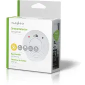 Nedis Détecteur de fumée | Alimentation par piles | Durée de vie des piles : 10 ans | EN 14604 | Avec bouton de pause | Avec bouton de test | 85 dB | ABS | Blanc
