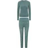 Viking Sigrid Long Sleeve Base Layer Set Vert L Femme