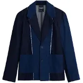 Desigual Veste de costume bleu / bleu nuit / blanc