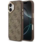 GUESS Coque MagSafe Classic avec logo 4G pour Apple iPhone 17 - Marron
