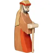 Holztiger Figurine en bois - - Berger avec bâton 2 - Pour enfants à partir de 3 ans