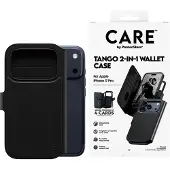 CARE by PanzerGlass Étui de télephone portefeuille Tango 2 en 1 avec MagSafe Apple iPhone 17 Pro - Black