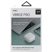 Uniq Ład. Réseau. Verge Pro 66W Gan Usb-Blanc/Cloud Blanc