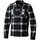 Rst Brushed Ce Mens Textile Shirt Noir Blanc Check Blouson Taille 44