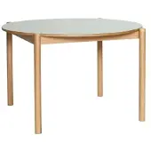 Hubsch Table oblique ronde grise