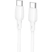 Borofone USB-C to USB-C Cable BX93, 60W, 3A, 1m, White