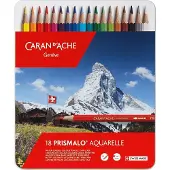 Caran d'Ache Crayons Aquarelle Prismalo Lot de 18