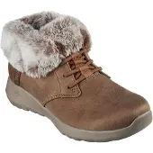 SKECHERS pour femme. 144803 Slip-ins On the Go Joy Cozy Charm Ankle Boots marron (38), Tissu, Plat, Aucun, Casuel