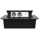 Livolo  | Noir | 3 | Poussière de socket pop-up | Construit -in | Double