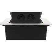 Livolo  | Argent | 2 | Poussière de socket pop-up | Construit -in | France |