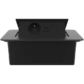 Livolo  | Noir | 2 | Poussière de socket pop-up | Construit -in | France |