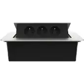 Livolo  | Argent | 3 | Poussière de socket pop-up | Construit -in | France |