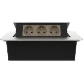 Livolo  | Argent | 3 | Poussière de socket pop-up | Construit -in | France |