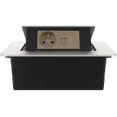 Livolo  | Argent | 2 | Poussière de socket pop-up | Construit -in | France |