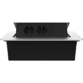Livolo  | Argent | 3 | Poussière de socket pop-up | Construit -in | Double