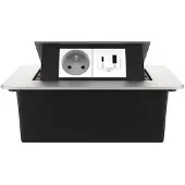 Livolo  | Argent | 2 | Poussière de socket pop-up | Construit -in | France |