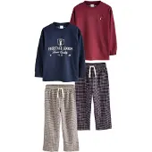 Next Pyjama bleu marine / bordeaux / blanc
