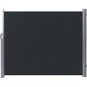 Beliani Store latéral gris graphite extensible 160 x 300 cm DORIO (3.05 m)