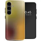 Selencia Coque arrière Vivid pour Samsung Galaxy S24 - Gradient Olive Dust