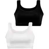 Petite fleur Soutien-gorge noir / blanc