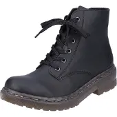 Rieker Bottines à lacets 'Stiefel Damen 78240-00 Kunststoff (Synthetik) in schwarz' marron