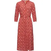 Ragwear Robe-chemise 'Meve' framboise / rouge rouille / blanc