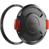 FreeWell Base Ring With Lid For Real Locking Vnd Dslr/dslm Camera Filter 82 Mm Noir