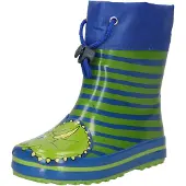 Beck Bottes en caoutchouc bleu / vert