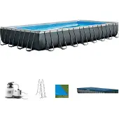Intex Piscine Hors-sol Rectangulaire à Cadre Acier Ultra Xtr 975x488x132 Cm