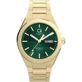 Timex Montre à affichage analogique 'Q Continental Day and Date' or