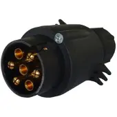 IWH Fiche voiture 7 pôles plastique noir