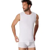 Schiesser Maillot de corps blanc