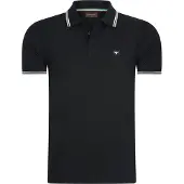 Cappuccino Italia Polo Applique Pique Noir - Grand S